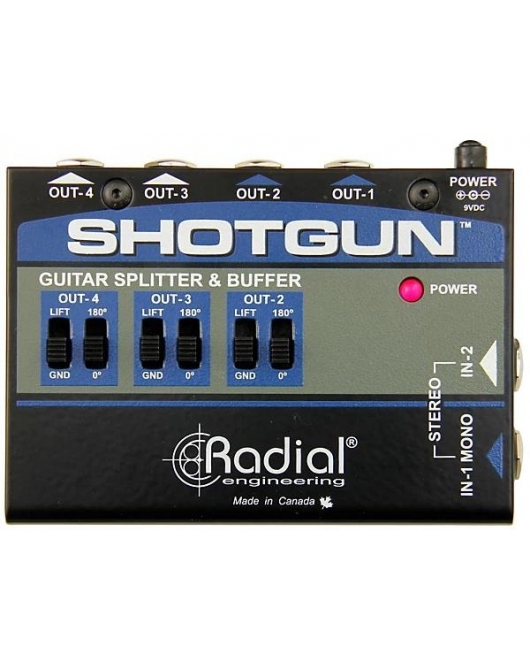 Radial Engineering Shotgun 4 Channel Amp Driver Radial Engineering Shotgun 4 Channel Amp Driver