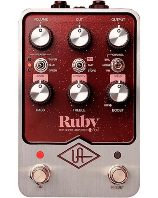 UAFX Ruby 63 Top Boost Amplifier Effects Pedal UAFX Ruby 63 Top Boost Amplifier Effects Pedal