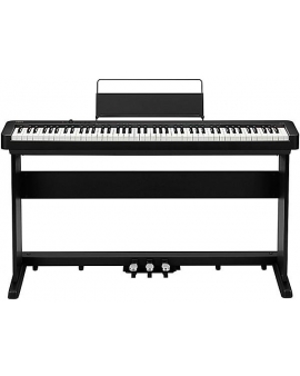 Casio CDP-S160 Digital Piano With Matching CS-470P Stand and Triple Pedal Black