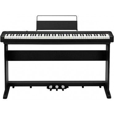 Casio CDP-S160 Digital Piano With Matching CS-470P Stand and Triple Pedal Black