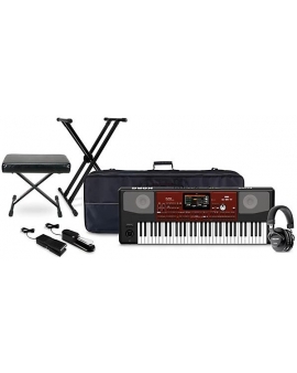 KORG Pa700 61-key Arranger Workstation with Tascam TH-200X Studio Headphone Package (Pedals/Bench/Stand/Bag Included)