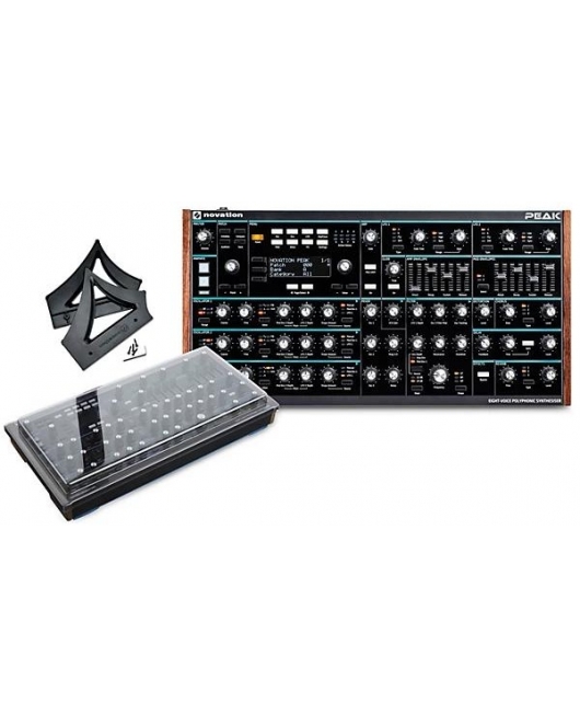 Novation Peak Desktop Synthesizer with Cover and Stand Novation Peak Desktop Synthesizer with Cover and Stand
