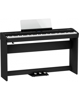 Roland FP-60X Digital Piano With Matching Stand and Pedalboard Black