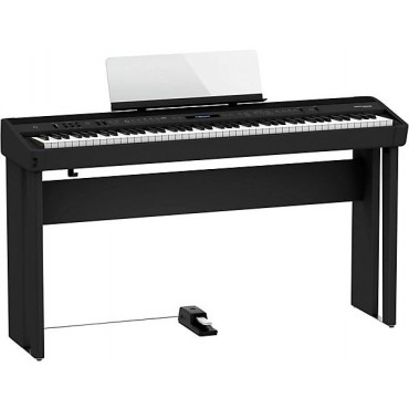 Roland FP-90X Digital Piano With Matching Stand and DP-10 Pedal Black