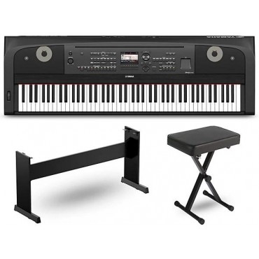 Yamaha DGX-670 88-Key Portable Grand Piano With Matching Stand and Bench