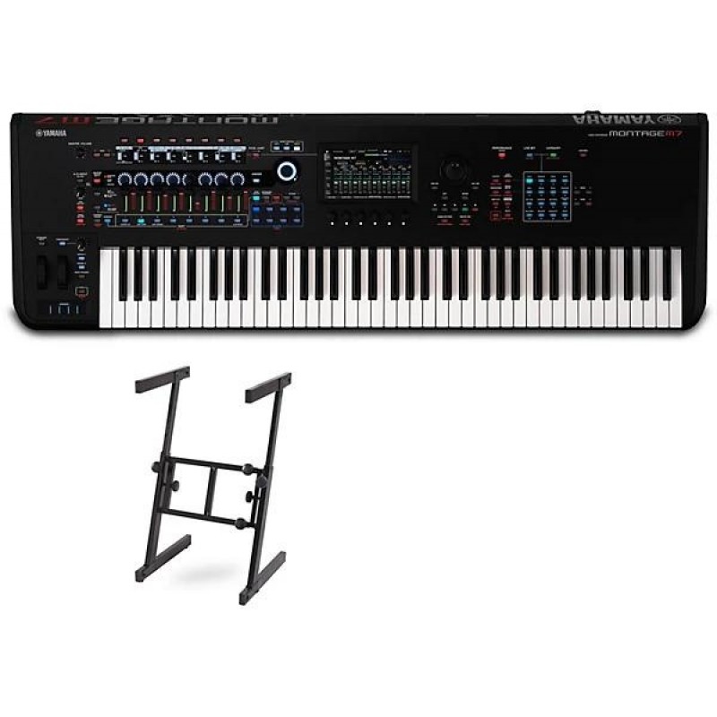 Yamaha MONTAGE M7 synthesizer essentials package for professional studio production and live performance keyboard setup
