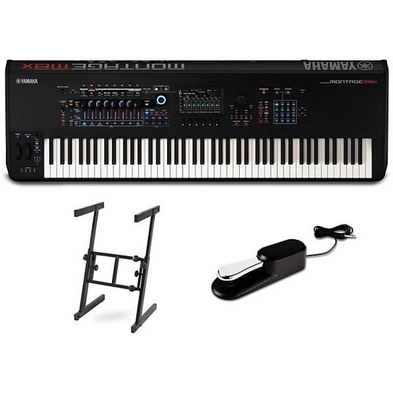 Yamaha MONTAGE M8x synthesizer performance package for professional studio production and live stage performance keyboard setup