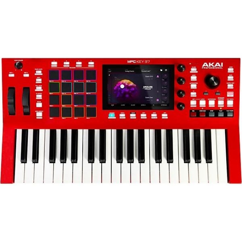Akai MPC Key 37 production synthesizer studio controller with keys pads and controls professional music production