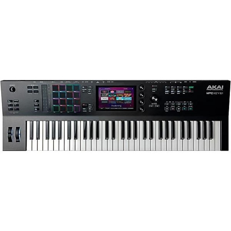 Akai MPC Key 61 production synthesizer studio controller with keys pads and controls professional music production