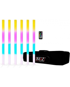 JMAZ Lighting Galaxy Tube Battery-Powered LED Effect 6-Pack