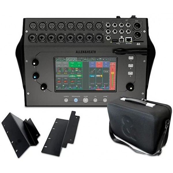 Allen & Heath CQ-18T Digital Mixer Bundle With Padded Soft Case and Rackmount Kit