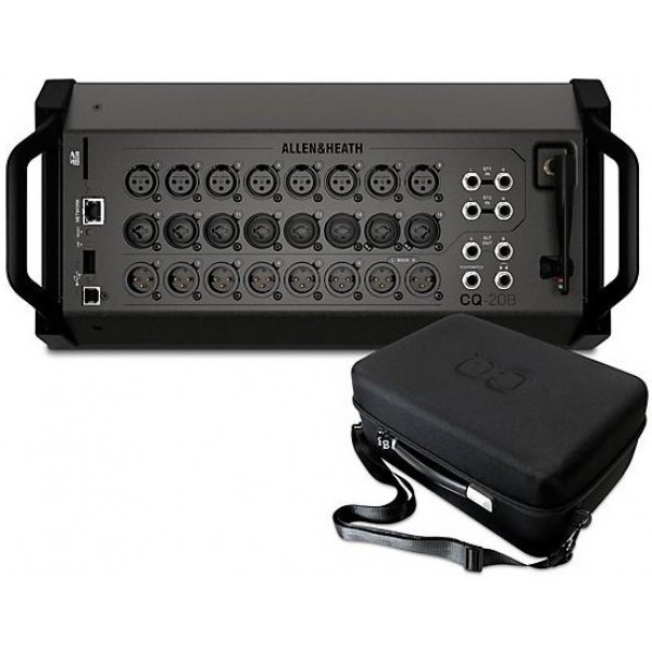 Allen & Heath CQ-20B Digital Mixer Bundle With Padded Soft Case