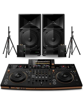 AlphaTheta WAVE-EIGHT 8" Portable Powered Speaker Pair With OPUS-QUAD Professional Standalone DJ System