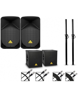 Behringer B112D 12" Speaker Bundle With B1200D-PRO Subwoofers