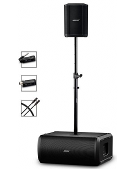 Bose S1 Pro+ Wireless PA Package With Sub2 Powered Bass Module, Instrument Transmitter, Mic/Line Transmitter, Subwoofer Pole and XLR Cable