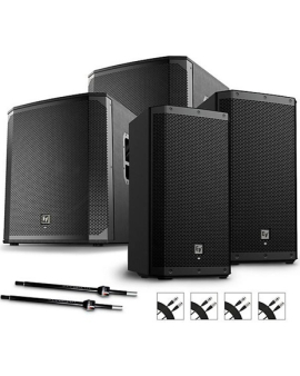 Electro-Voice ZLX-12P G2 Powered Speaker Pair With ELX200-18SP Subwoofers, Stands &amp; Cables