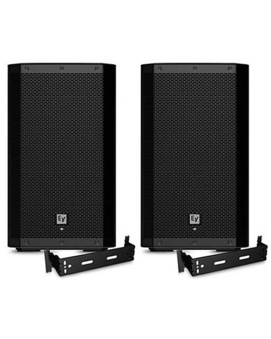 Electro-Voice ZLX-12P G2 Powered Speaker Pair with Wall Brackets