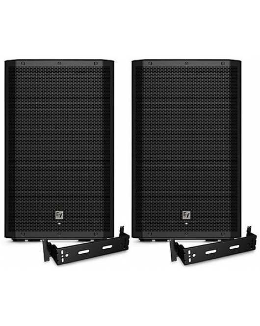 Electro-Voice ZLX-15P G2 Powered Speaker Pair with Wall Brackets Electro-Voice ZLX-15P G2 Powered Speaker Pair with Wall Brackets