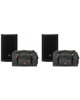 JBL PRX912 12" Powered Speaker Pair With Road Runner Bags