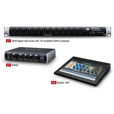 PreSonus StudioLive 16R Mobile EarMix Monitor and Switcher Package
