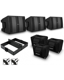 PreSonus Three CDL10P Active Line Array Speaker Package With Rigging Grid and Bags