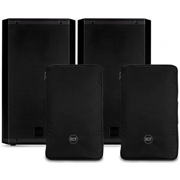 RCF ART 915-A 15" Powered Speaker Pair With Covers