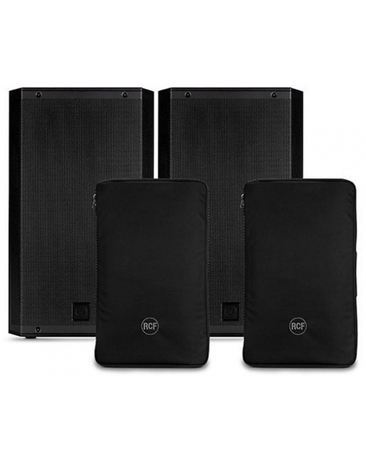 RCF ART 915-AX 15 Inch Powered Speaker Pair with Covers