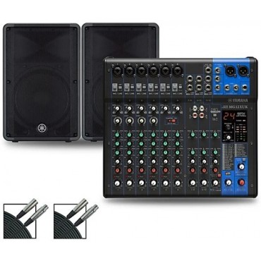 Yamaha MG12XUK Mixer with Yamaha DBR Speakers 15" Mains
