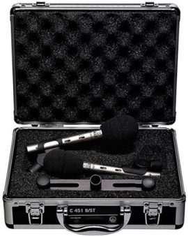 AKG C451 B Small-Diaphragm Condenser Microphone - Matched Stereo Pair Black
