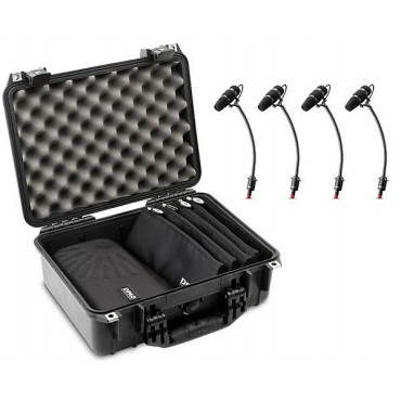 DPA Microphones d:vote CORE 4099 Classic Touring Kit, 4 Mics and accessories, Loud SPL in a Peli-case
