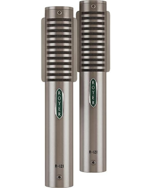 Royer R-121 Matched Ribbon Microphone Pair Nickel Royer R-121 Matched Ribbon Microphone Pair Nickel