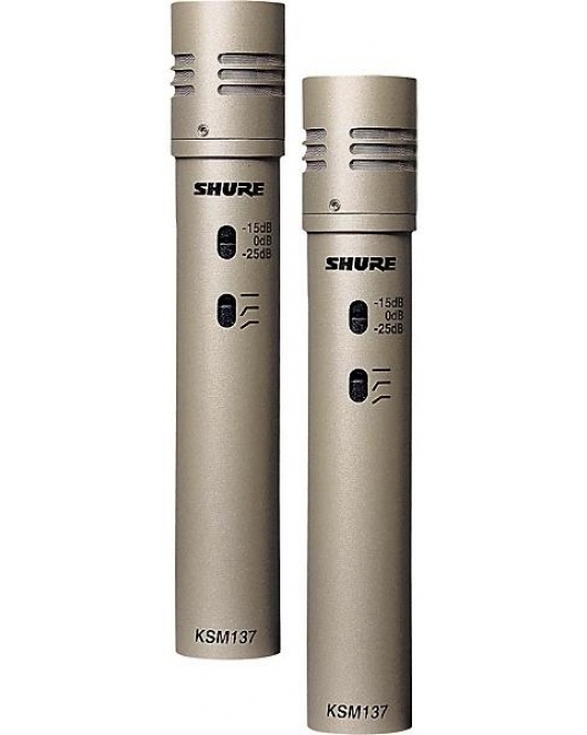 Shure KSM137 SL Stereo Cardioid Condenser Pair Shure KSM137 SL Stereo Cardioid Condenser Pair