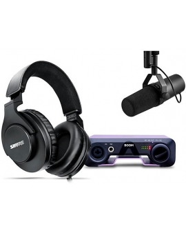 Shure SM7B Dynamic Microphone With Apogee Boom 2x2 USB-C Audio Interface Bundle