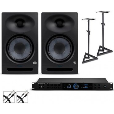 PreSonus Quantum HD8 Audio Interface with Eris 2nd Gen Studio Monitor Pair (Stands & Cables Included) STUDIO8