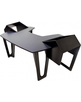 Argosy AIRE Producer Workstation With 8ru Racks on Left &amp; Right, Hautelink Desktop, Black Legs