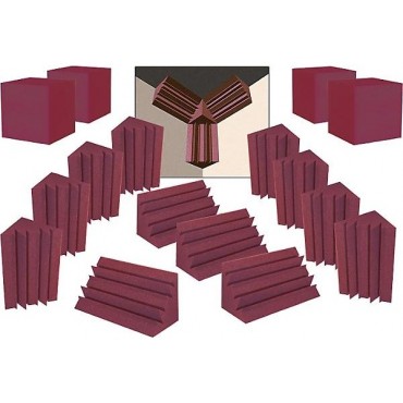 Auralex ATOM-12 System 16-Pack Burgundy