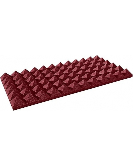 Auralex Studiofoam Pyramids 24x24x4 Panels 6 Pack Burgundy Auralex Studiofoam Pyramids 24x24x4 Panels 6 Pack Burgundy