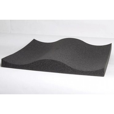 Auralex Studiofoam Wave 2'x2'x3" Panels 16-Pack Charcoal
