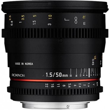 Rokinon Cine DS 50mm T1.5 Cine Lens for Canon EF