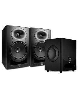 Kali Audio LP-8 V2 8" Powered Studio Monitor (Pair) &amp; WS-6.2 Dual 6" Studio Subwoofer Bundle