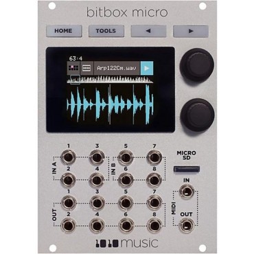 1010music Bitbox Micro Eurorack Compact Sampler with Touchscreen - White