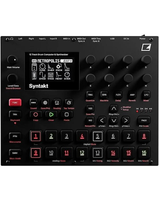 Elektron Syntakt 12 Voice Drum Computer Synth