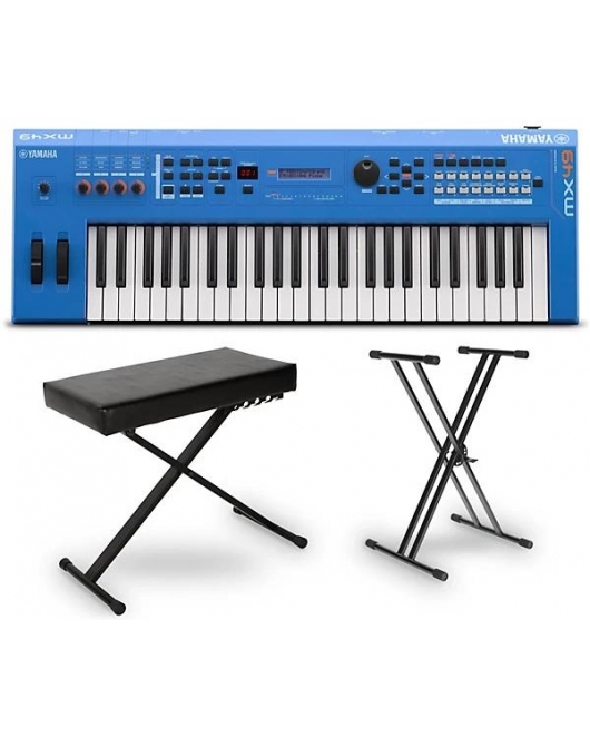 Yamaha MX49 49 Key Music Production Synthesizer Bundle
