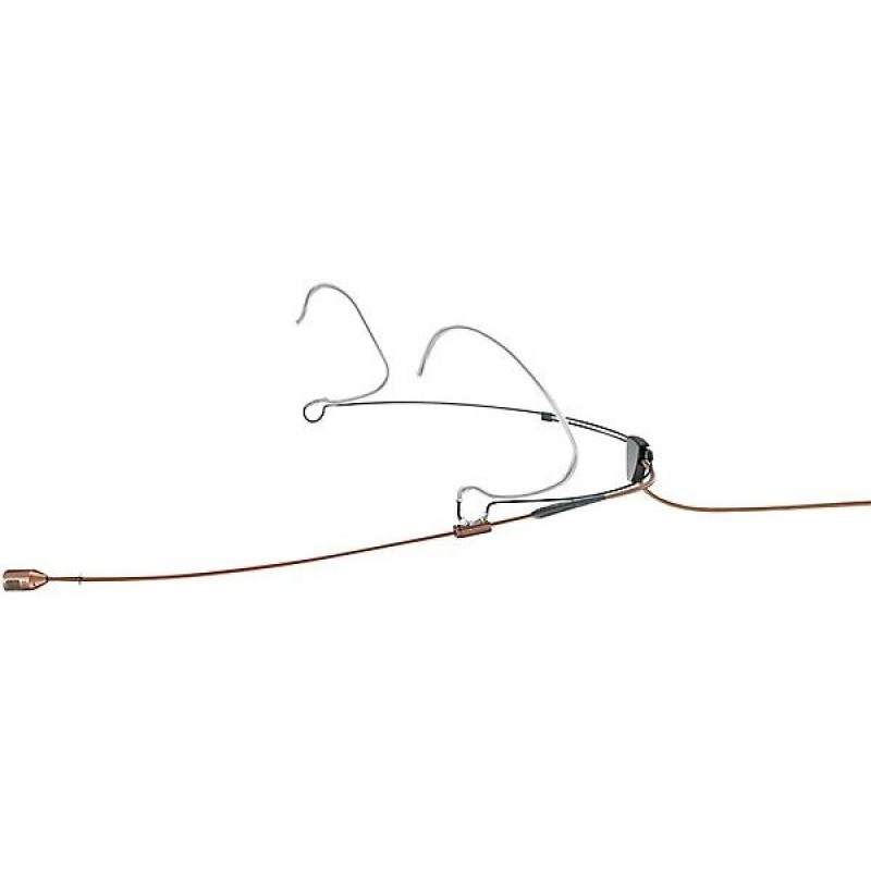 DPA 4488 CORE directional headset microphone brown with 3 pin LEMO connector for professional theater, broadcast, and live stage voice capture