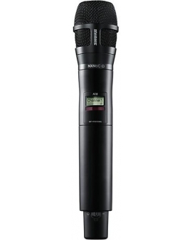 Shure AD2/N8CB Digital Handheld Wireless Microphone Transmitter with Nexadyne 8/C Cardioid Capsule (G57: 470 to 608 + 614 to 616 MHz) Band G57 Black