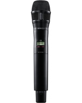 Shure AD2/N8SB Digital Handheld Wireless Microphone Transmitter With Nexadyne 8/S Supercardioid Capsule, Band G57: 470-608 + 614-616MHz Band G57 Black