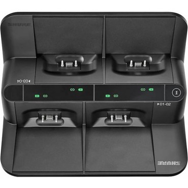 Shure Networked Dock - 4 Bay - Gooseneck
