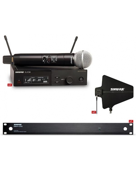 Shure SLXD4 Handheld Wireless Microphone Bundle G58