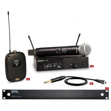 Shure SLXD Dual Body Pack and Microphone Bundle Band J52