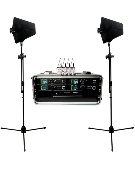 VocoPro BENCHMARK-QUAD-BP 4-Channel True Diversity Body Pack and Lavalier Microphone System 902-927.2mHz